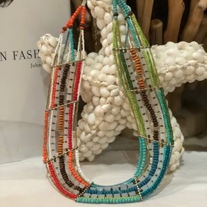 Multicolored beaded necklace